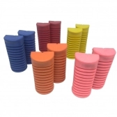 Borracha Pedal Apoio CG 125, CG 150- Colorido. Jogo com 2.